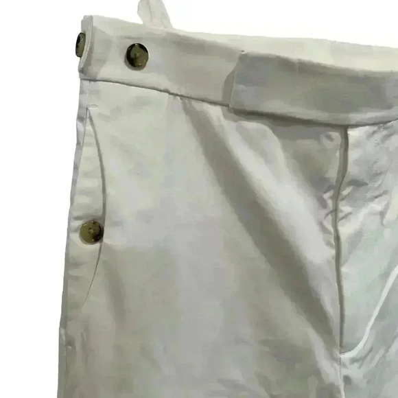 Helmut Lang High Rise Relaxed Fit Lacquered Cotton Suit pants Size 2 - Picture 7 of 15